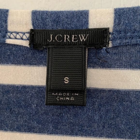 J. Crew modal and viscose blue and white striped maxi dress - Picture 3 of 7